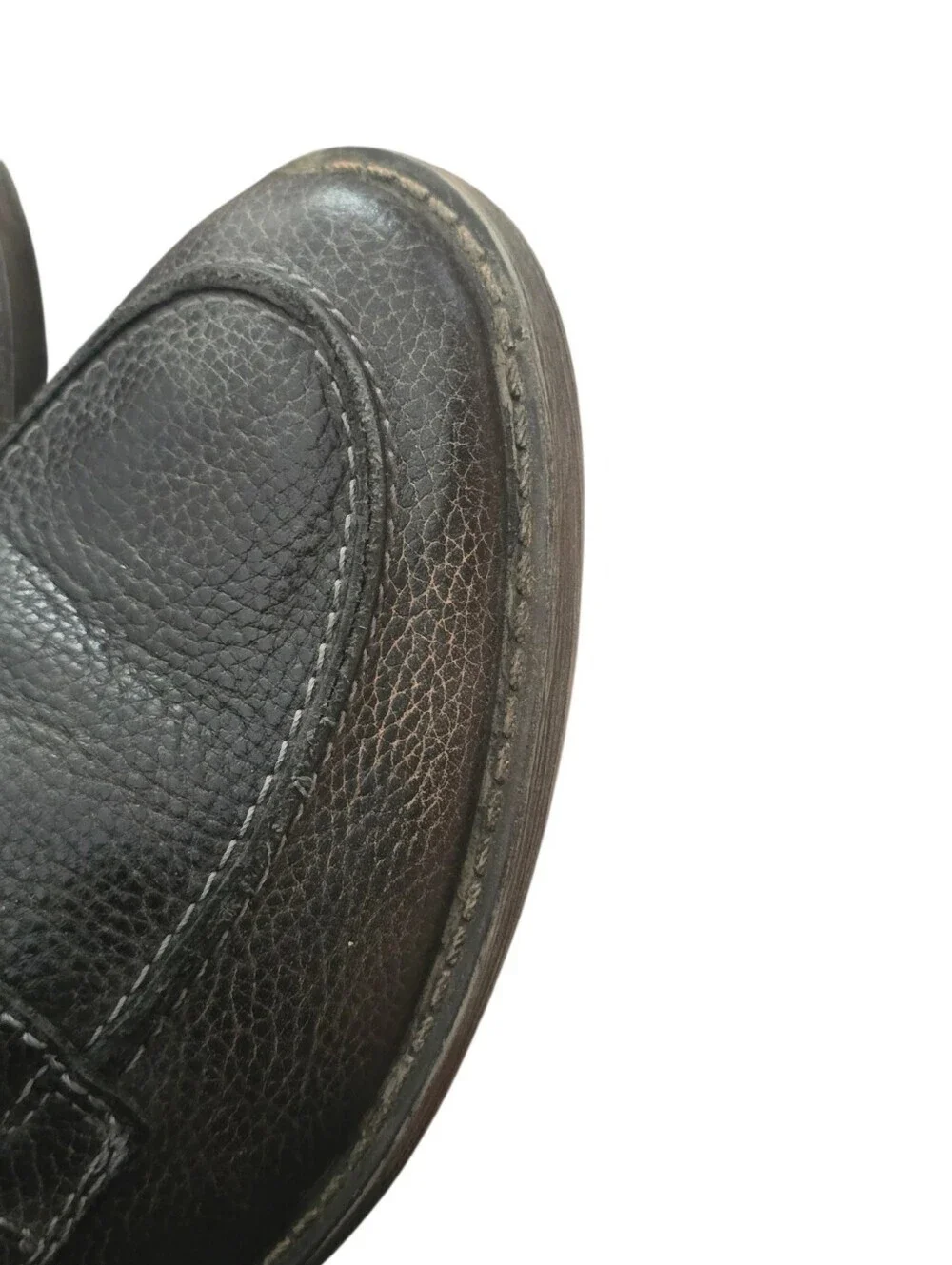 BED|STU Men's Black Pebbled Leather Chukka Boots Size 11